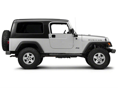 RedRock 3-Inch Side Step Bars; Textured Black (04-06 Jeep Wrangler TJ Unlimited)