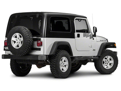 RedRock 3-Inch Side Step Bars; Textured Black (04-06 Jeep Wrangler TJ Unlimited)