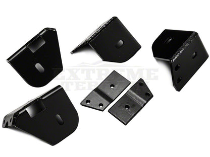 RedRock 3-Inch Side Step Bars; Textured Black (04-06 Jeep Wrangler TJ Unlimited)