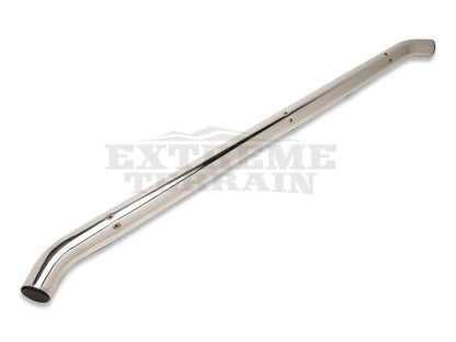 RedRock 3-Inch Round Curved Side Step Bars; Stainless Steel (07-18 Jeep Wrangler JK 4-Door)