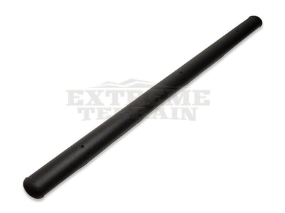 RedRock 4-Inch Oval Straight Side Step Bars; Textured Black (07-18 Jeep Wrangler JK 4-Door)
