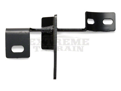 RedRock 4-Inch Oval Curved Side Step Bars; Semi-Gloss Black (07-18 Jeep Wrangler JK 4-Door)