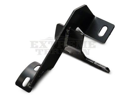 RedRock 4-Inch Oval Curved Side Step Bars; Semi-Gloss Black (07-18 Jeep Wrangler JK 4-Door)