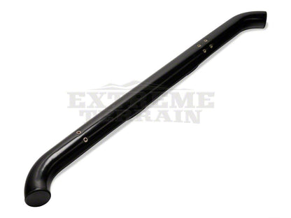 RedRock 3-Inch Round Curved Side Step Bars; Semi-Gloss Black (07-18 Jeep Wrangler JK 2-Door)