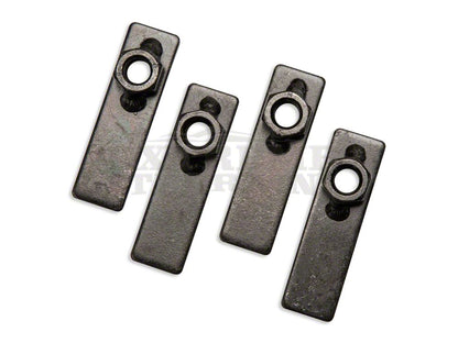 RedRock 3-Inch Round Curved Side Step Bars; Semi-Gloss Black (07-18 Jeep Wrangler JK 2-Door)