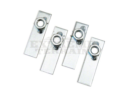 RedRock 3-Inch Round Curved Side Step Bars; Stainless Steel (07-18 Jeep Wrangler JK 2-Door)