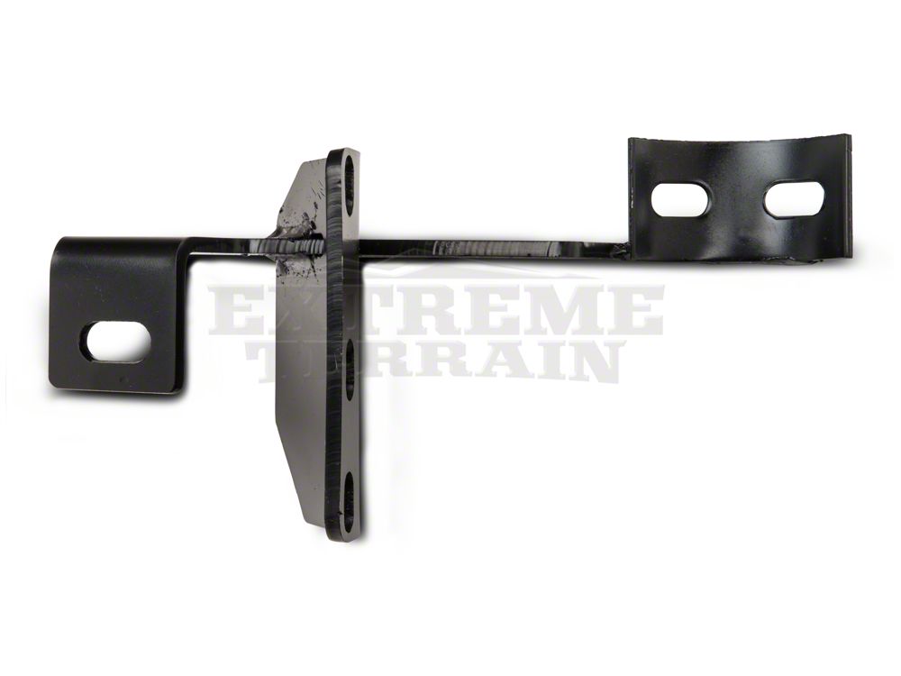 RedRock 4-Inch Oval Curved Side Step Bars; Semi-Gloss Black (07-18 Jeep Wrangler JK 2-Door)