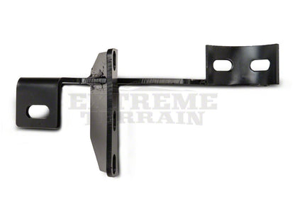 RedRock 4-Inch Oval Curved Side Step Bars; Semi-Gloss Black (07-18 Jeep Wrangler JK 2-Door)