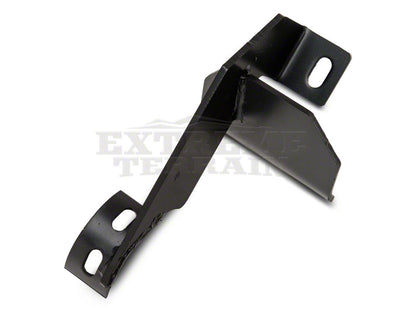 RedRock 4-Inch Oval Curved Side Step Bars; Semi-Gloss Black (07-18 Jeep Wrangler JK 2-Door)