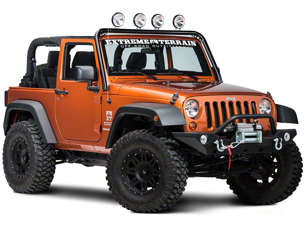 RedRock Light Bar; Gloss Black (07-18 Jeep Wrangler JK)