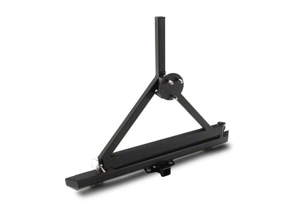 RedRock Rock Crawler Rear Bumper with Tire Carrier; Textured Black (87-06 Jeep Wrangler YJ & TJ)