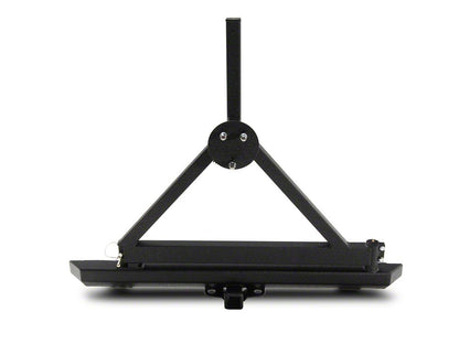 RedRock Rock Crawler Rear Bumper with Tire Carrier; Textured Black (87-06 Jeep Wrangler YJ & TJ)