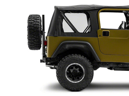 RedRock Rock Crawler Rear Bumper with Tire Carrier; Textured Black (87-06 Jeep Wrangler YJ & TJ)