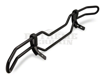 RedRock Rear Double Tube Bumper Guard; Gloss Black (07-18 Jeep Wrangler JK)