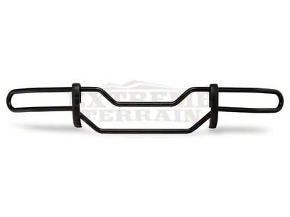 RedRock Rear Double Tube Bumper Guard; Gloss Black (07-18 Jeep Wrangler JK)