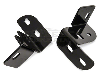 RedRock Rear Double Tube Bumper Guard; Gloss Black (07-18 Jeep Wrangler JK)