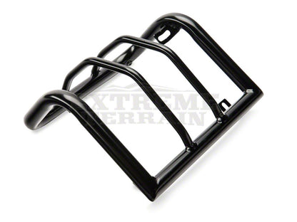 RedRock Wrap-Around Tail Light Guards; Gloss Black (07-18 Jeep Wrangler JK)
