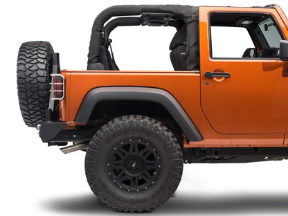 RedRock Wrap-Around Tail Light Guards; Stainless Steel (07-18 Jeep Wrangler JK)