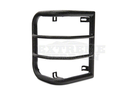 RedRock Wrap-Around Tail Light Guards; Textured Black (07-18 Jeep Wrangler JK)