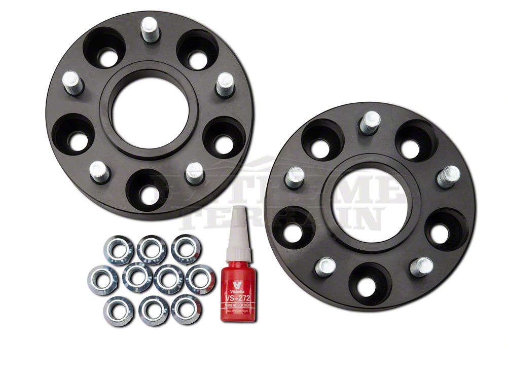 RedRock 1.50-Inch Wheel Spacers; Black; 5x4.5 (87-06 Jeep Wrangler YJ & TJ)