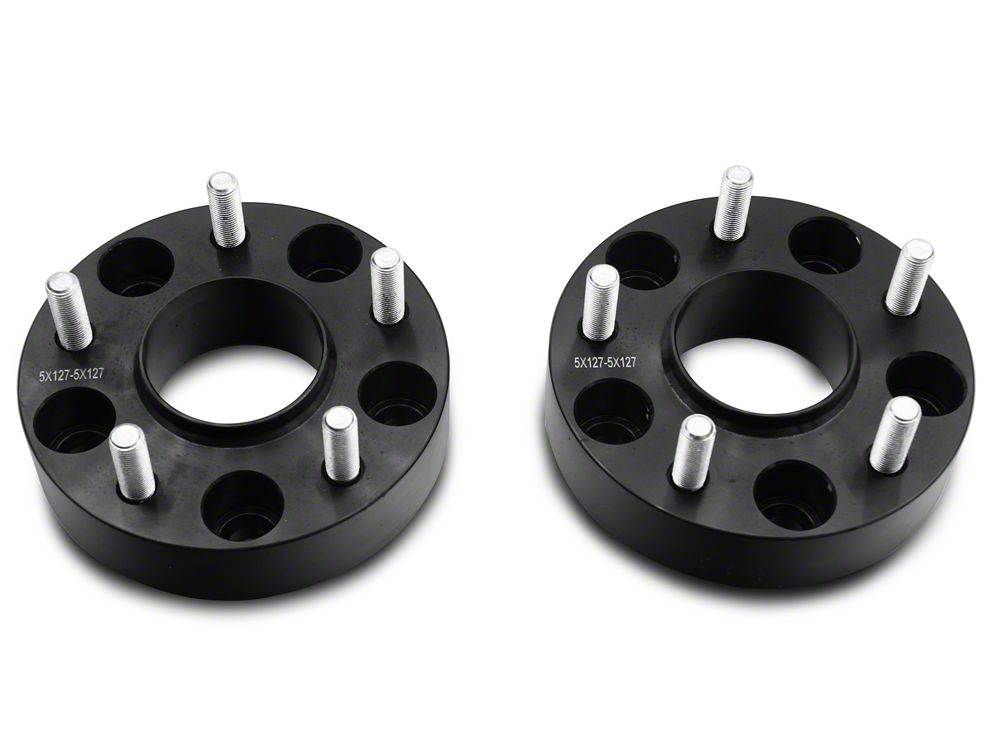 RedRock 1.50-Inch Wheel Spacers; Black; 5x5 (07-18 Jeep Wrangler JK)