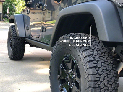 RedRock 1.50-Inch Wheel Spacers; Black; 5x5 (07-18 Jeep Wrangler JK)