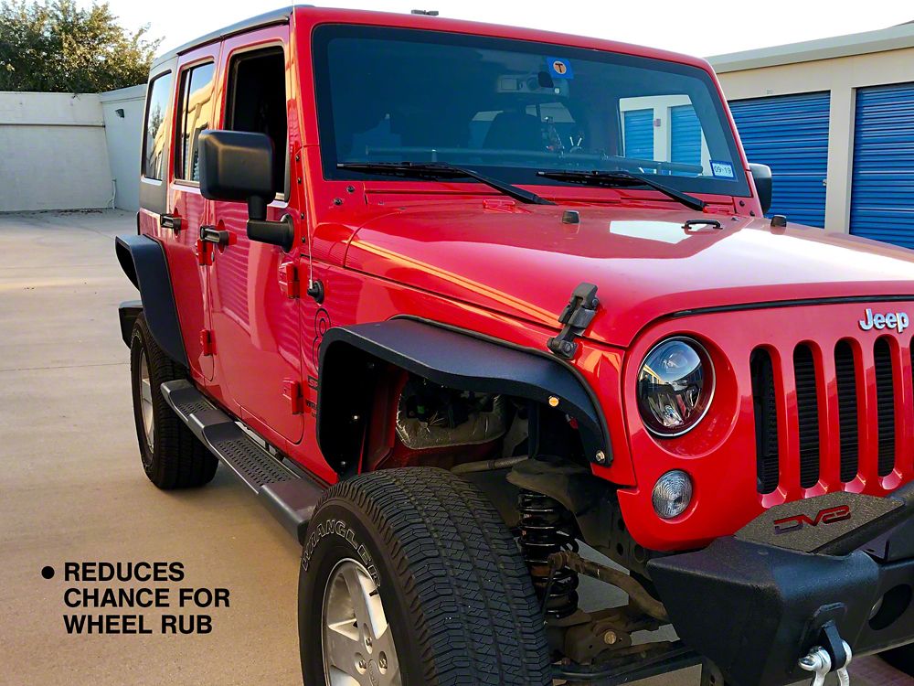 RedRock 1.50-Inch Wheel Spacers; Black; 5x5 (07-18 Jeep Wrangler JK)