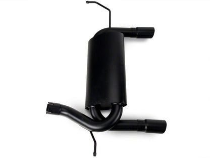 RedRock Dual Outlet Axle-Back Exhaust with Black Tips (07-18 Jeep Wrangler JK)