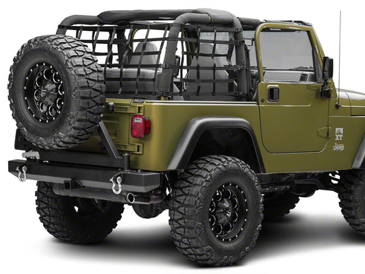 RedRock Cargo Wrap Around Net; One Piece (92-06 Jeep Wrangler YJ & TJ)