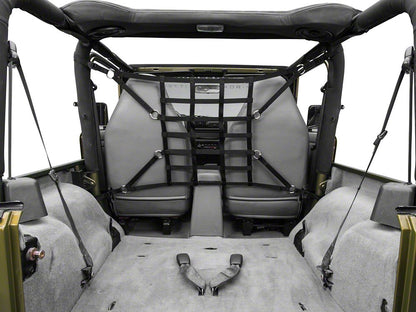 RedRock Pet Barrier Net; Black (92-06 Jeep Wrangler YJ & TJ)