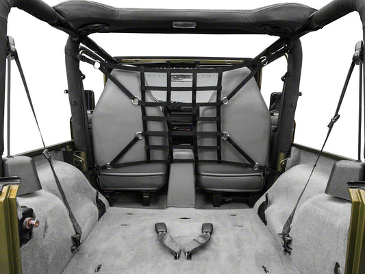 RedRock Pet Barrier Net; Black (92-06 Jeep Wrangler YJ & TJ)