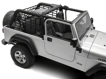 RedRock Cargo Wrap Around Net; One Piece (04-06 Jeep Wrangler TJ Unlimited)