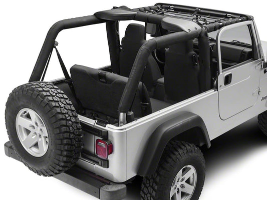 RedRock Front Overhead Net (04-06 Jeep Wrangler TJ Unlimited)