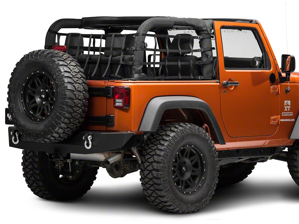 RedRock Cargo Wrap Around Net; One Piece (07-18 Jeep Wrangler JK 2-Door)
