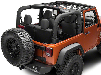RedRock Front Overhead Net (07-18 Jeep Wrangler JK 2-Door)