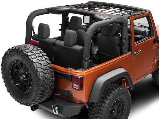 RedRock Front Overhead Net (07-18 Jeep Wrangler JK 2-Door)