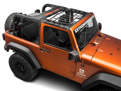 RedRock Front Overhead Net (07-18 Jeep Wrangler JK 2-Door)