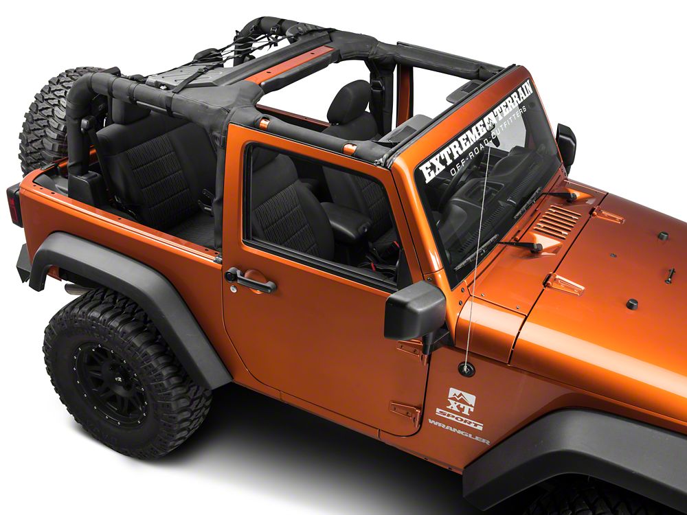 RedRock Rear Overhead Net (07-18 Jeep Wrangler JK 2-Door)