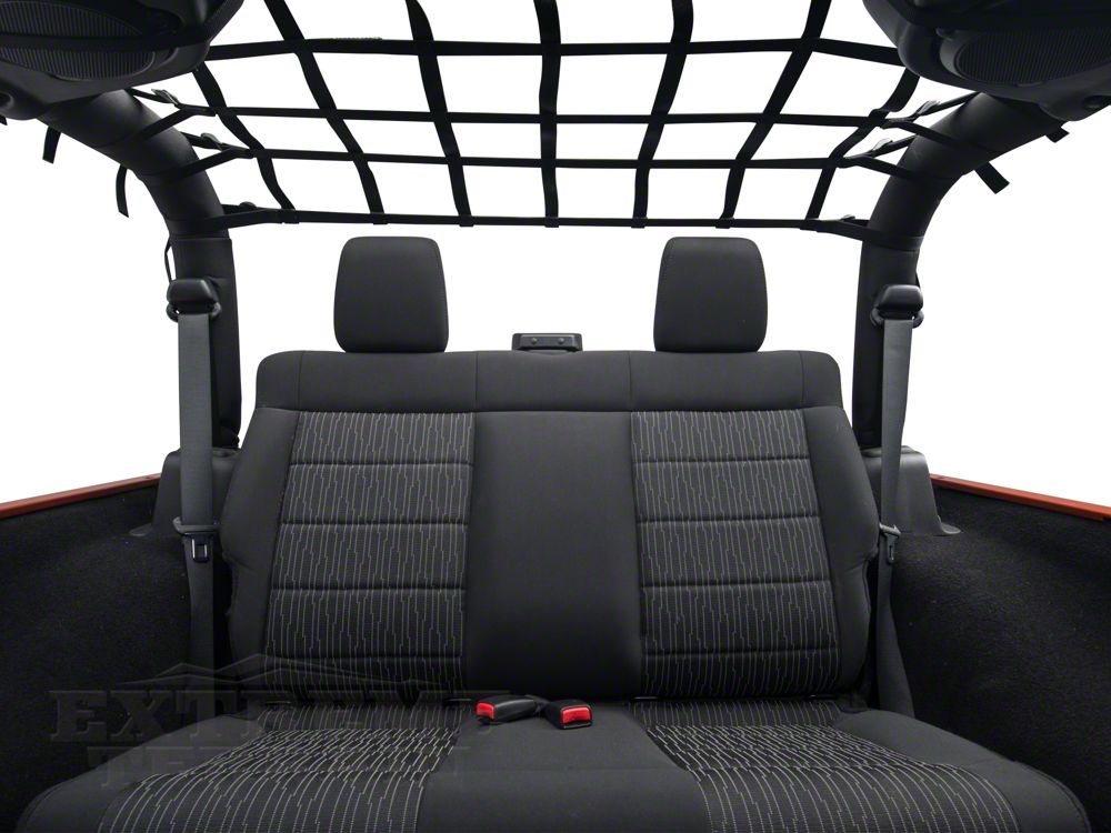 RedRock Rear Overhead Net (07-18 Jeep Wrangler JK 2-Door)
