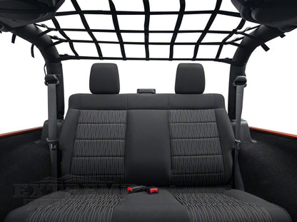 RedRock Rear Overhead Net (07-18 Jeep Wrangler JK 2-Door)
