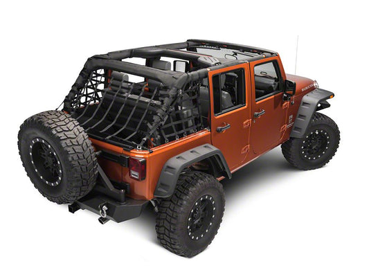 RedRock Cargo Wrap Around Net; Three Piece (07-18 Jeep Wrangler JK 4-Door)