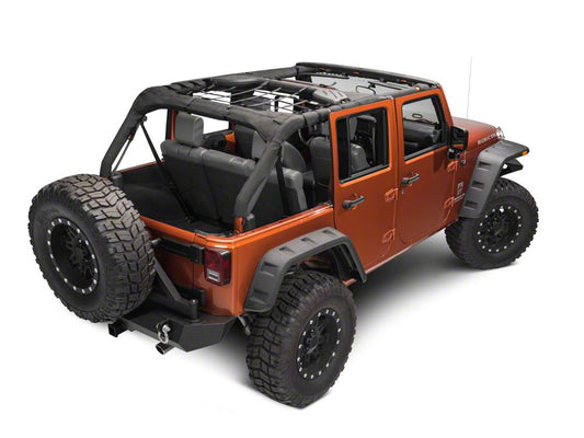 RedRock Rear Overhead Net (07-18 Jeep Wrangler JK 4-Door)