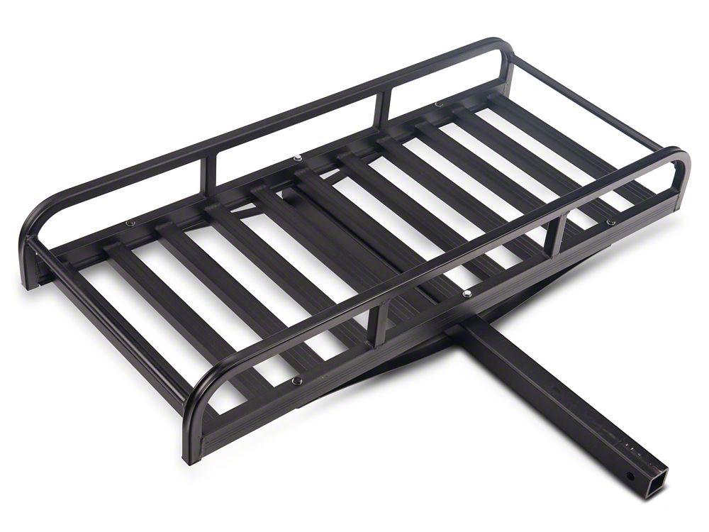 RedRock Hitch Mounted Cargo Rack; 7-Inch XL (07-25 Jeep Wrangler JK & JL)