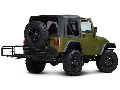RedRock Hitch Mounted Cargo Rack; 12-Inch XL (87-06 Jeep Wrangler YJ & TJ)