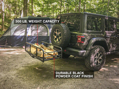 RedRock Hitch Mounted Cargo Rack; 12-Inch XL (Universal; Some Adaptation May Be Required)