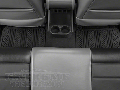 RedRock 4-Piece All-Weather Floor Mats; Black (Universal; Some Adaptation May Be Required)