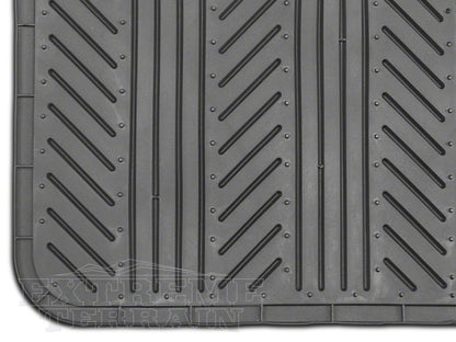 RedRock 4-Piece All-Weather Floor Mats; Black (Universal; Some Adaptation May Be Required)