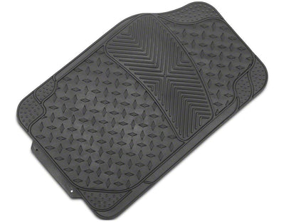 RedRock All-Weather Floor Mat Set with One-Piece Rear Mat; Black (20-25 Jeep Gladiator JT)