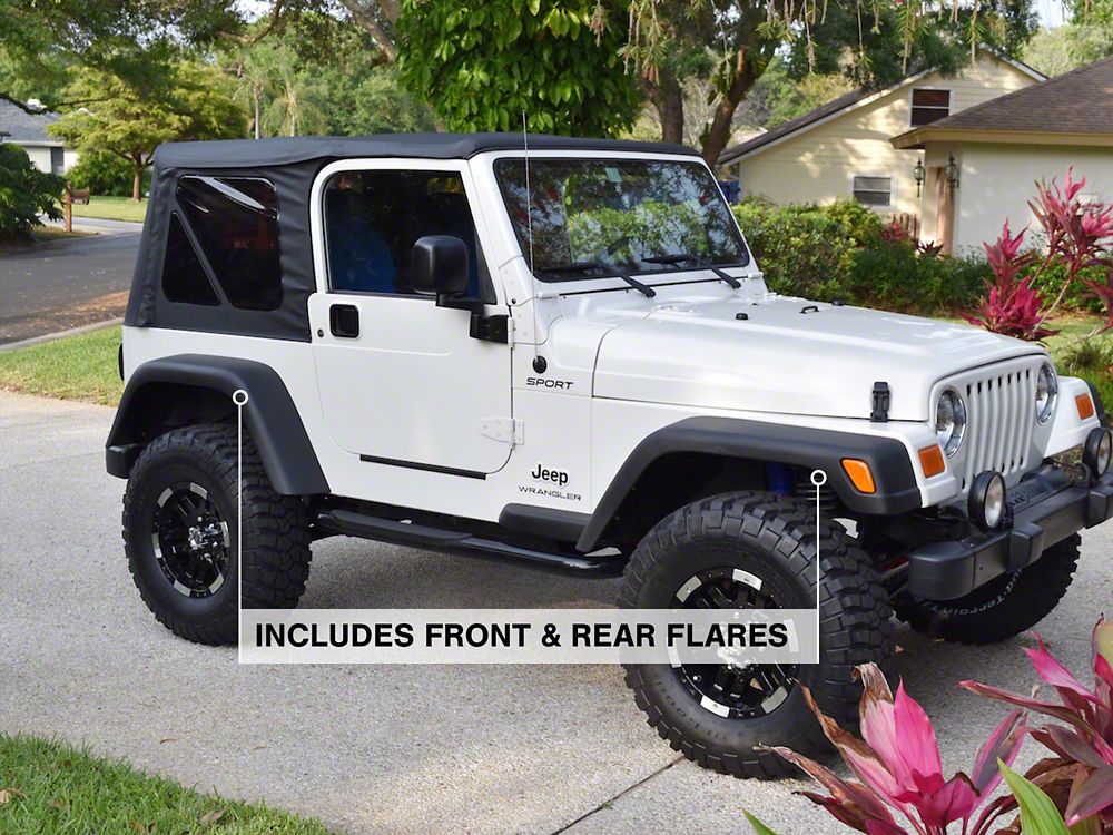 RedRock 7-Inch Fender Flares (97-06 Jeep Wrangler TJ)