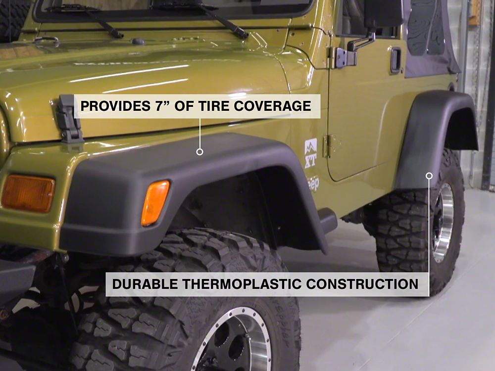 RedRock 7-Inch Fender Flares (97-06 Jeep Wrangler TJ)